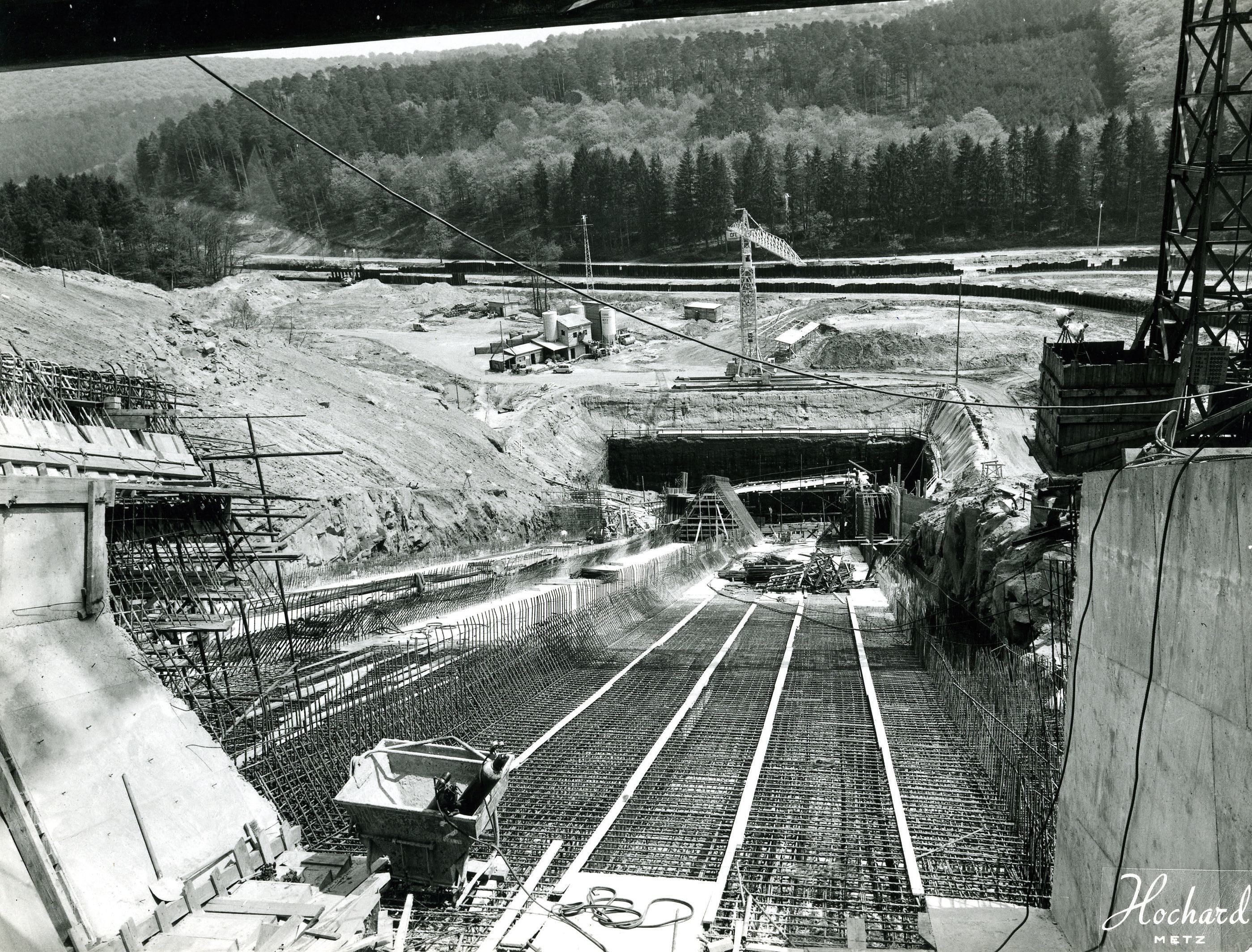 Le plan incliné de Saint-Louis Arzviller en travaux Le plan incliné de Saint-Louis Arzviller en travaux
