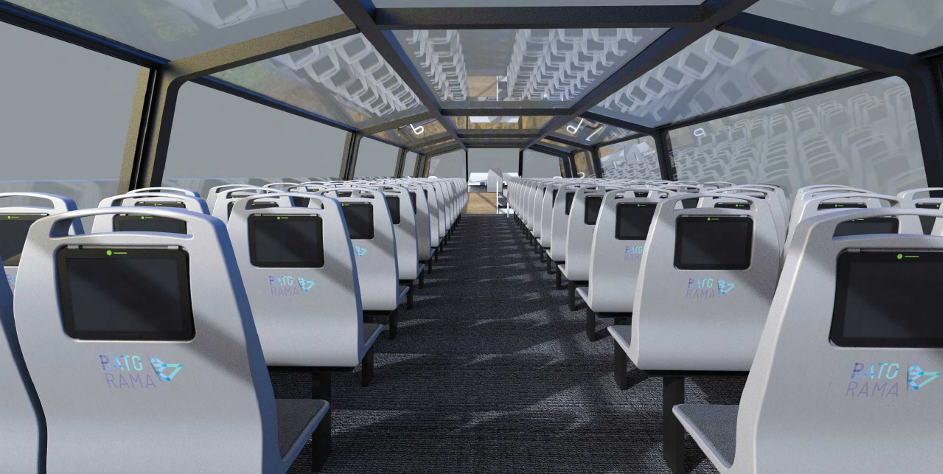 vue intérieure des futurs bateaux Caravelle avec leurs sièges avec tablette multimédia Batorama-bateau-electrique-strasbourg-interieur-caravelle