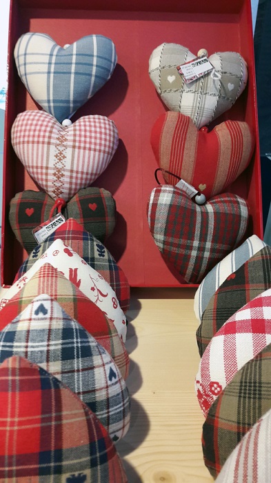 Les coeurs en tissu de Christiane Koch