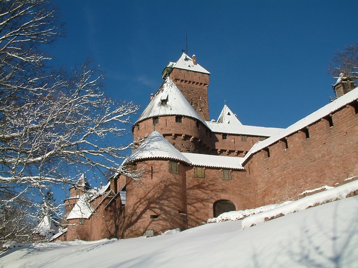 Le château du Haut-Kœnigsbourg sous la neige - @ Cédric Populus Le château du Haut-Kœnigsbourg