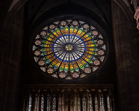 Rosace Erwin von Steinbach de la Cathédrale de Strasbourg Rosace Erwin von Steinbach de la Cathédrale de Strasbourg