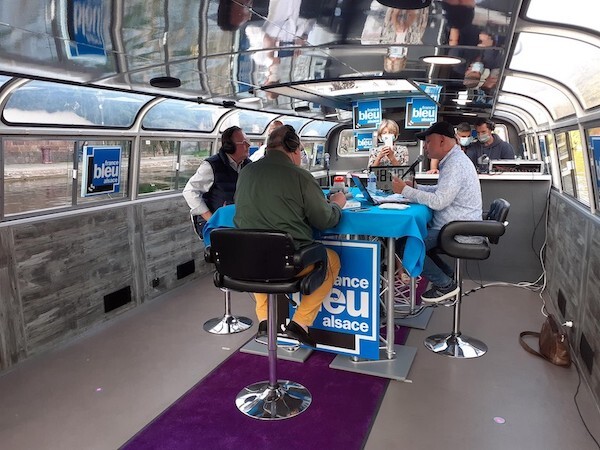 Dominique Formhals pour l'émission 100% VIP de France bleu