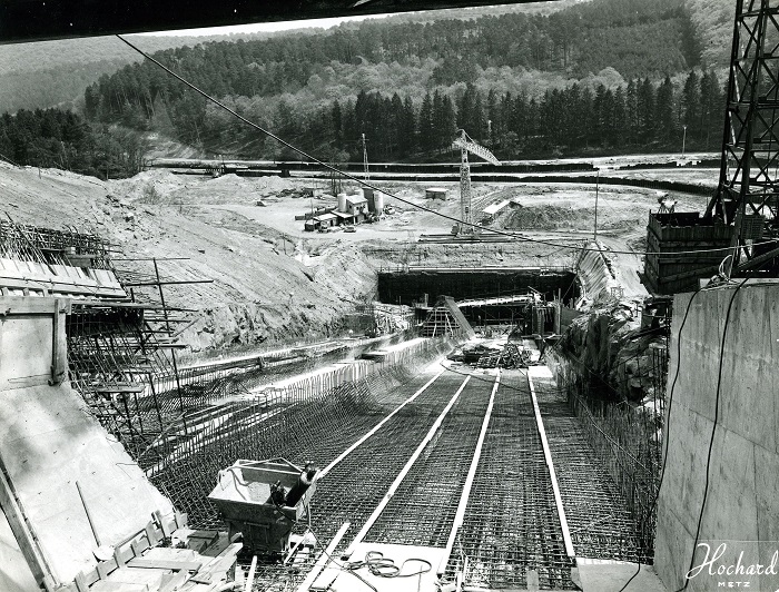 Le plan incliné de Saint-Louis Arzviller en travaux Le plan incliné de Saint-Louis Arzviller en travaux