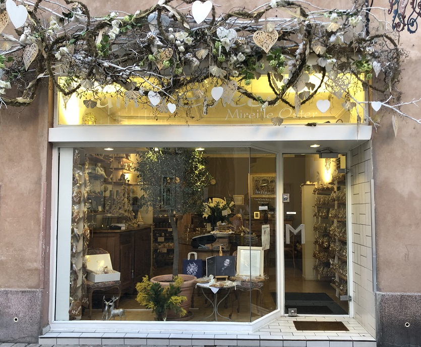 La première boutique de Mireille Oster, 14 rue des dentelles à Strasbourg La première boutique de Mireille Oster, 14 rue des dentelles