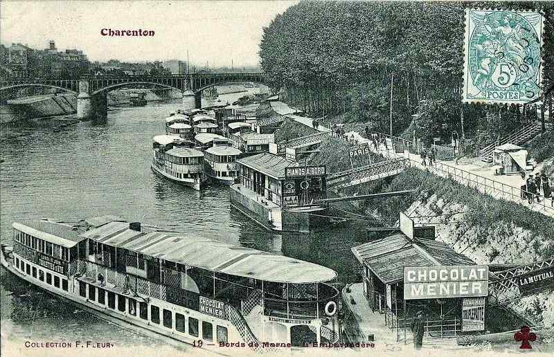 Embarcadère de Charenton au début du XXème siècle Embarcadère de Charenton au début du XXème siècle