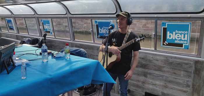 Christian Fougeron pour l'émission 100% VIP de France Bleu Alsace