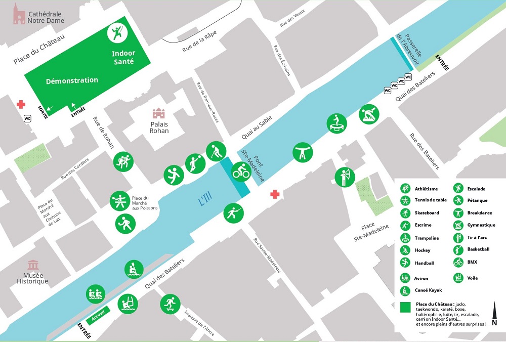 Plan des activités prévues à Strasbourg à l'occasion de la Journée Olympique Plan de la journée olympique de Strasbourg du 26 juin