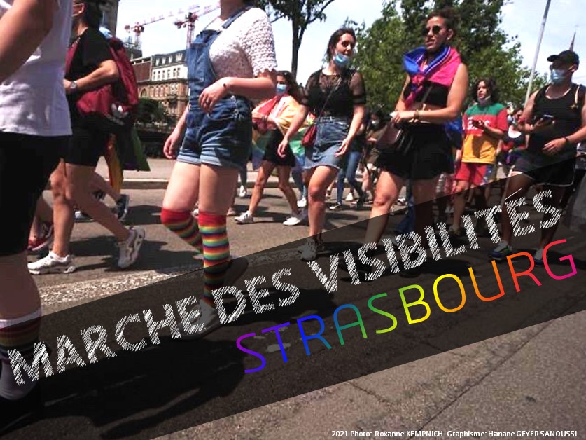 Marche des visibilités 2021 à Strasbourg