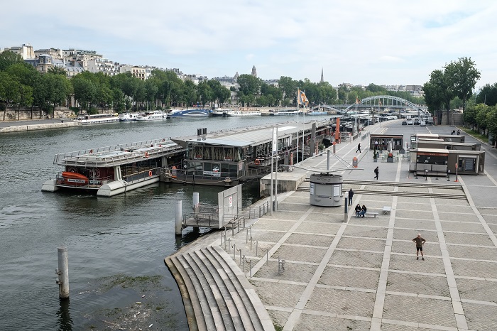 Le port de la Bourdonnais revit depuis le mois de juin - ©Florian Dacheux Le port de la bourdonnais à Paris