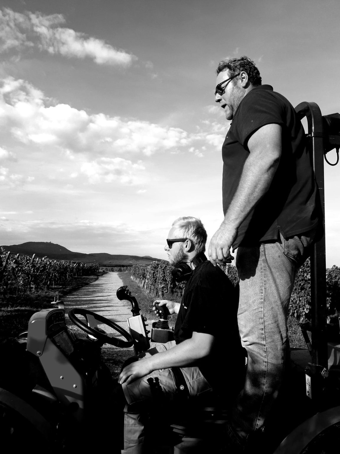 Carmen, Jean-Louis et Mathieu dans les vignes - © Mauler La famille Mauler dans les vignes