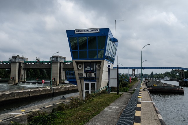 Le barrage-écluse d’Andrésy se situe au point kilométrique 72,5 sur la Seine - © Florian Dacheux Le barrage-écluse d’Andrésy