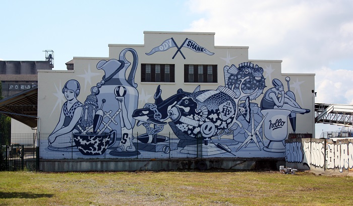 © RW Fresque peinte par l'article Shane pour le festival COLORS