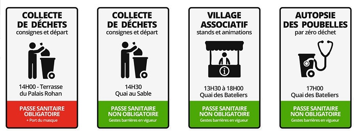 Programme de la collecte de déchets pour la journée de l'eau à Strasbourg