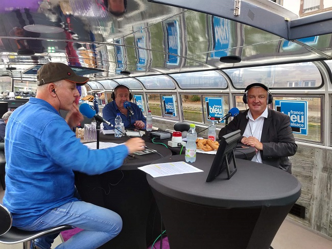 Eric Straumann, maire de Colmar pour l'émission 100% VIP de France bleu Alsace