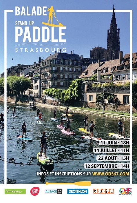 Affiche de l'Office des Sports pour les balades en paddle Des balades en paddle sont également organisée à l'occasion de la journée de l'eau