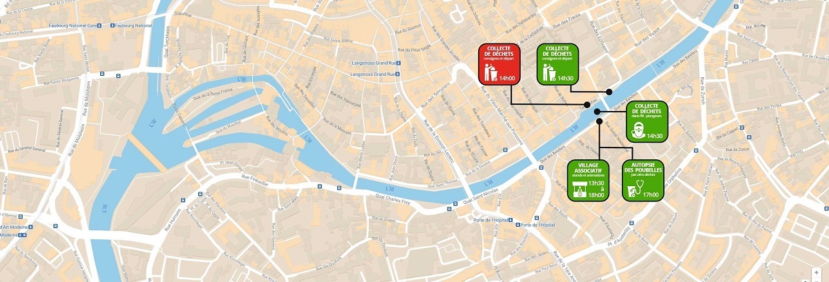 © Alsace Nature Plan de la fête de l'eau de Strasbourg