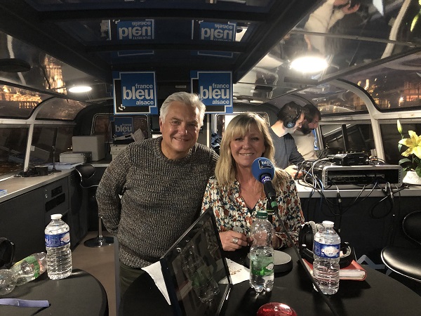 Bernadette et Jean-Claude pour l'émission 100% VIP de France Bleu Alsace