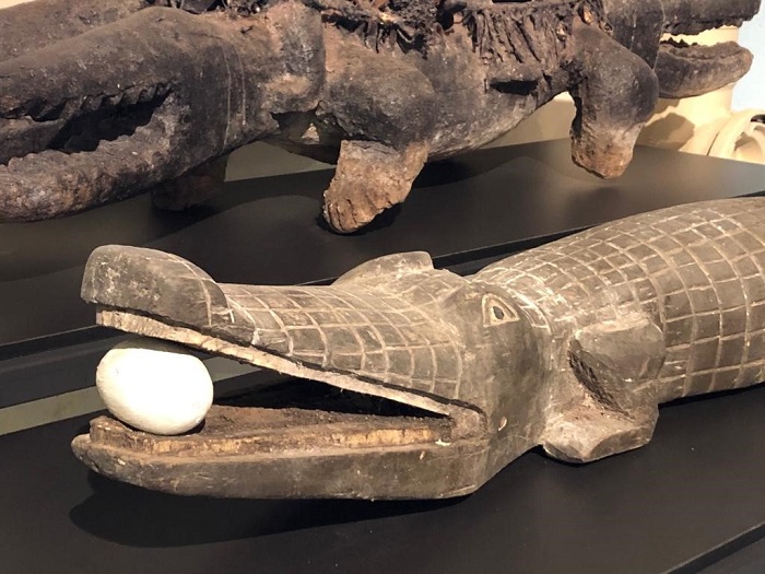 Ce crocodile au regard doux est une allégorie de la vie - © Lucie Michel Ce crocodile au regard doux est une allégorie de la vie