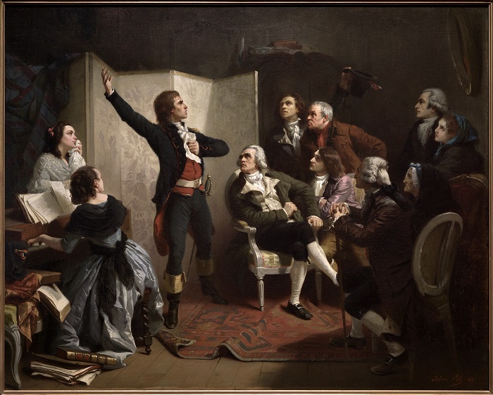 Rouget de Lisle chantant la Marseillaise pour la première fois peint par Isidore Pils (1849) - © M. Bertola (Musées de Strasbourg) Rouget de Lisle chantant la marseillaise