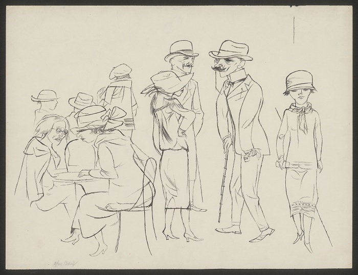 Les dessins de Georges Grosz sur le Berlin des années 20 © The estate of George Grosz, Princeton, N. J. / Adagp, Paris, 2021 Les dessins de Georges Grosz sur le Berlin des années 20