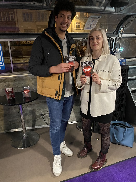 Najim et Margaux sur l'émission 100% VIP sur France Bleu Alsace à bord du bateau lounge de Batorama