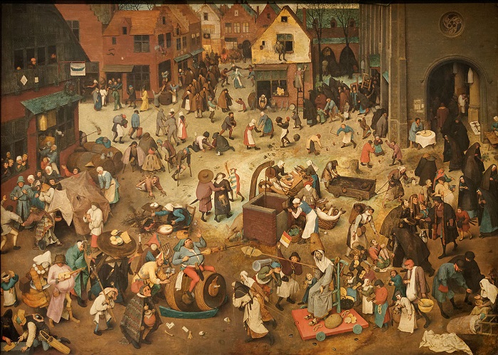 Le combat de carnaval et de Carême Pieter Brueghel l'Ancien © Creative Commons Le combat de carnaval