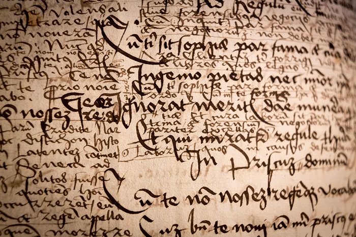 Cahier d'école de Beatus Rhenanus - © PMod Cahier d'école de Beatus Rhenanus à la bibliothèque humaniste de Sélestat