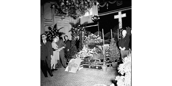 Funérailles de Madame Trémeaud à l'église © Archives DNA Funérailles de Madame Trémeaud