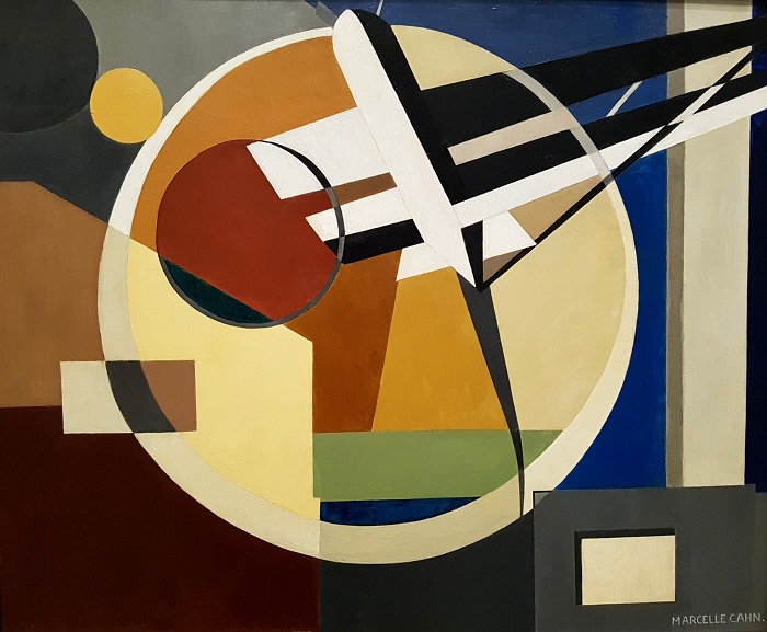 Marcelle Cahn, Avion-Forme aviatique, 1930, huile sur toile, 62 x 73,5 cm, Collections MAMC+ Saint-Étienne Métropole. Don de l'artiste, 1957 © Cyrille Cauvet/MAMC+ Marcelle Cahn, Avion-Forme aviatique, 1930, huile sur toile, 62 x 73,5 cm, Collections MAMC+ Saint-Étienne Métropole. Don de l'artiste, 1957 © Cyrille Cauvet/MAMC+