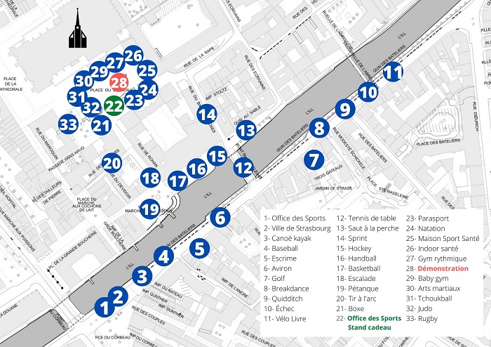 Carte lieux sports JOP
