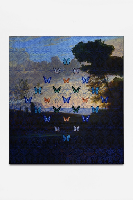Olivier Masmonteil, Papillons #26, huile sur toile, 200 x 180 cm © A. Mole Olivier Masmonteil, Papillons #26, huile sur toile, 200 x 180 cm © A. Mole