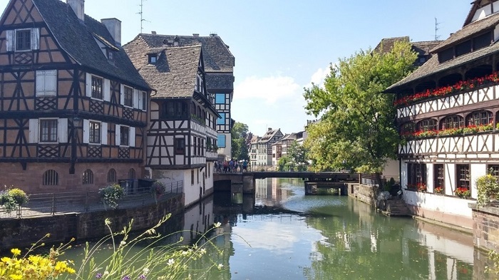 Quartier de la Petite France à Strasbourg © photo libre de droits Quartier de la Petite France à Strasbourg © photo libre de droits