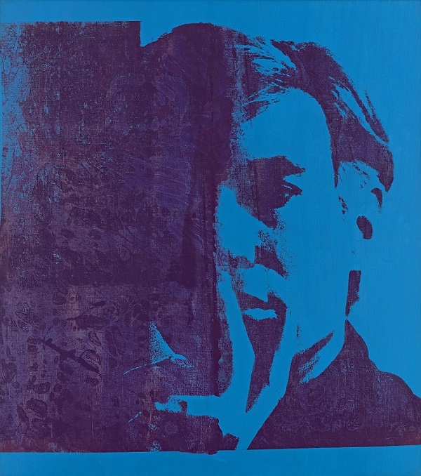 Le pop art est représenté notamment par cette sérigraphie et acrylique sur toile, autoportrait d'Andy Warhol (1967, Fondation Beyeler, Riehen/Bâle, Collection Beyeler © The Andy Warhol Foundation for the Visual Arts, Inc./2022, ProLitteris,Zurich). Photo: Robert Bayer, Bâle Batorama Exposition 25 ans Fondation Beyeler