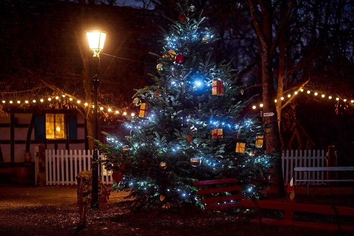 Découvrez le traditionnel Grand Sapin à l'Écomusée d’Alsace © Steeve Josch Batorama - Noël à l'Ecomusée - Alsace