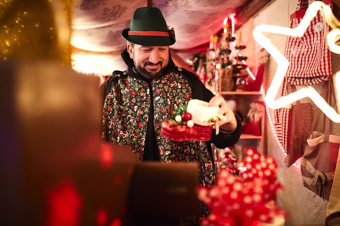 Un Noël en Alsace sur le thème de La Belle et la Bête © Steeve Josch Batorama - Noël au Jardin Wesserling 2022