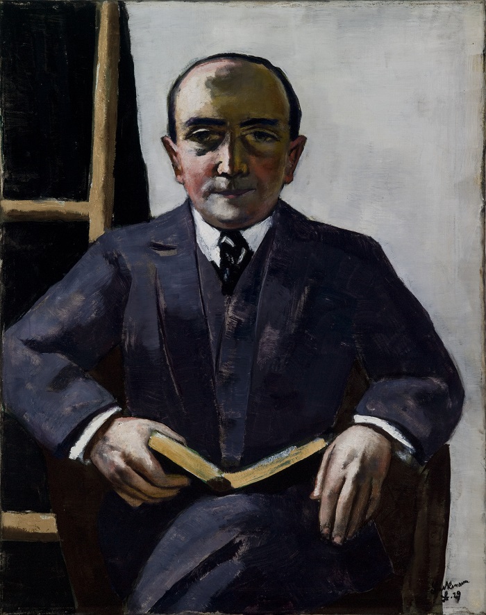 Portrait de Curt Glaser par Max Beckmann (1929). Batorama - Exposition Kunstmuseum - MNR Palais Rohan