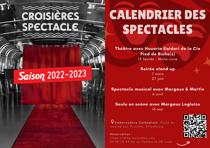 Flyer recto verso croisière spectacle