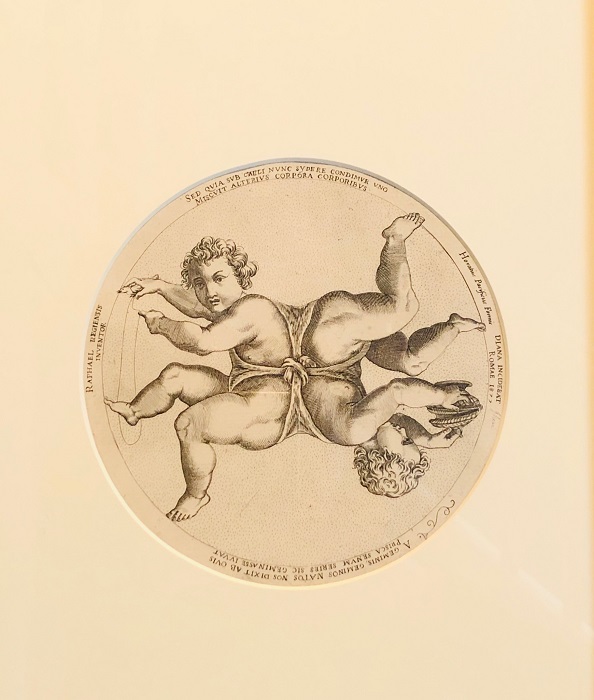 Les premières graveuses se rencontrent au XVIe siècle en Italie, telle Diana Scultori avec cette oeuvre à lire de plusieurs manières © Lucie Michel Premières graveuses se rencontrent en Italie