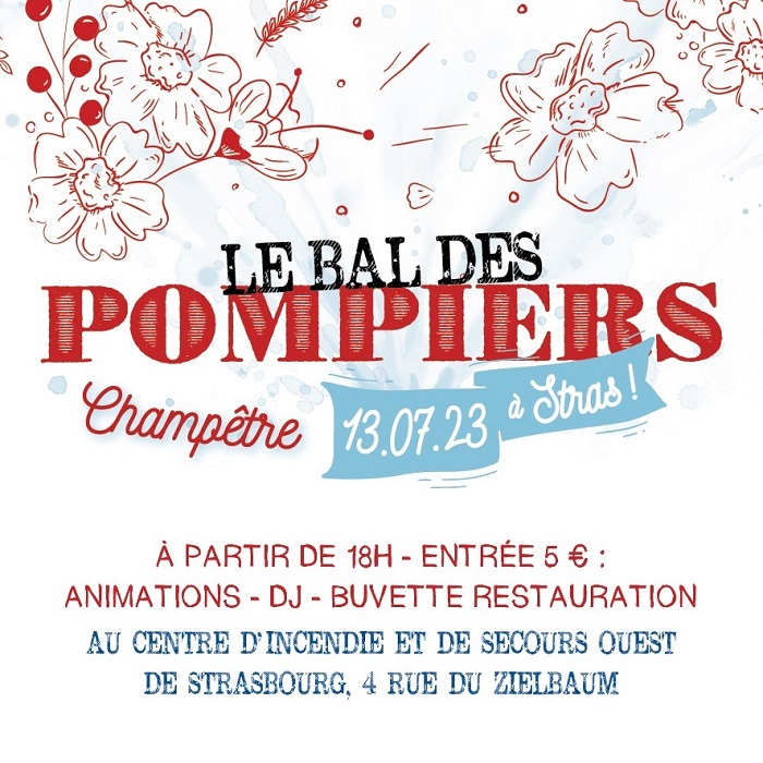 Affiche bal des pompiers