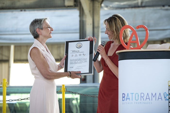 Discours d'Isabelle Burget lors de la remise du label Alsace Excellence © Dorothée Parent Discours d'Isabelle Burget lors de la remise du label Alsace Excellence