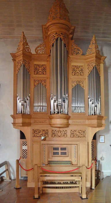 Buffet d'un orgue neuf pour l'église catholique de St Médard en Jalles © Muhleisen Buffet d'un orgue neuf pour l'église catholique de St Médard en Jalles © Muhleisen