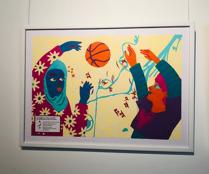 Exposition des cartes et des femmes