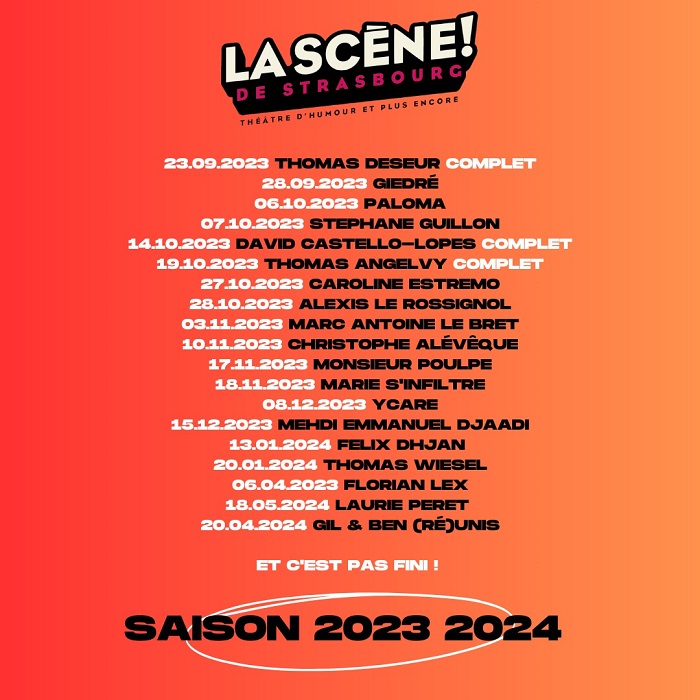 Programmation La Scène à Strasbourg