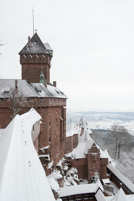 © © Jonathan Sarago – CeA Château du Haut-Koenigsbourg à Noël