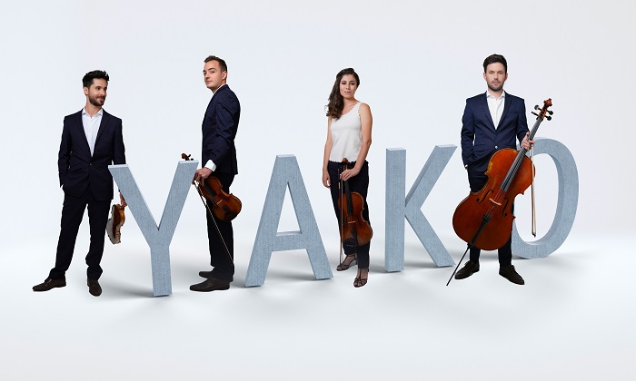 Le Quatuor Yako vous surprendra par son énergie et ses mises en relations audacieuses, entre pop, rock et classique ! @ Bernard Martinez Yako - Fête de la musique
