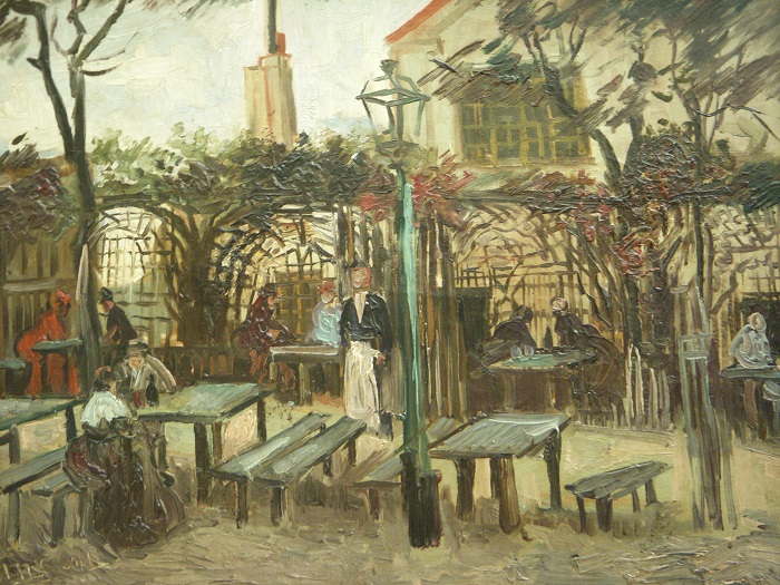 La Guinguette à Montmartre, vers 1886, par Vincent Van Gogh, exposée au Musée d'Orsay Guinguette Montmartre