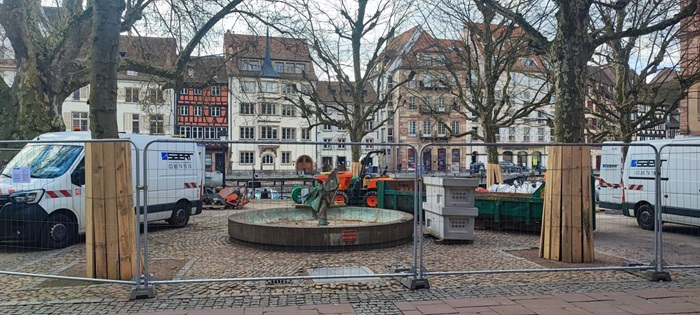 Travaux Place du marché aux poissons