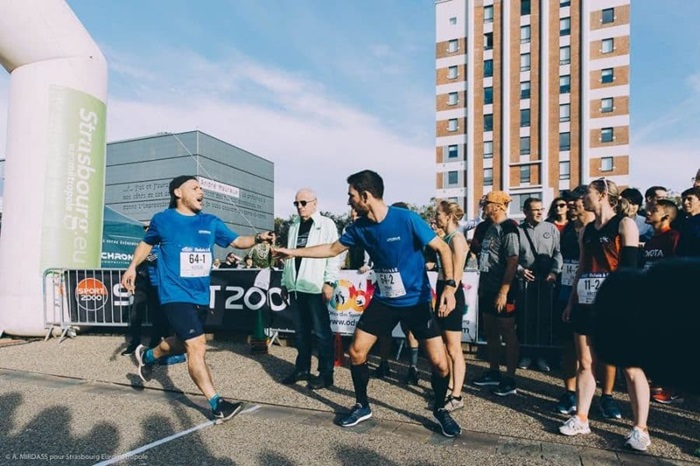 Course Ekiden à Strasbourg durant la Japan Week