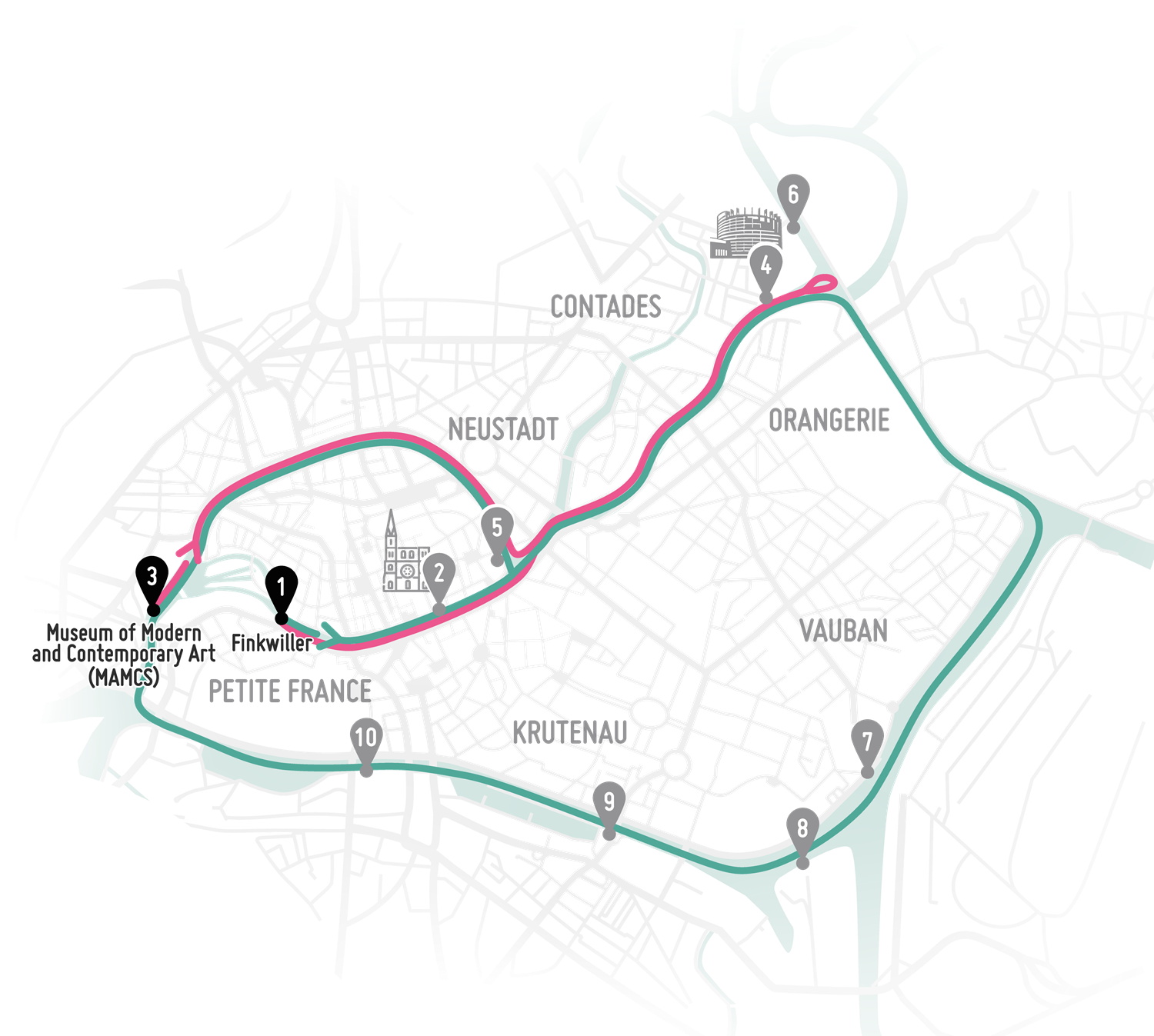 Carte des pontons NAO