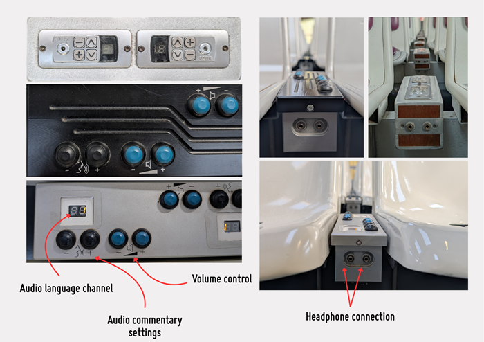 Onboard audio commentary device